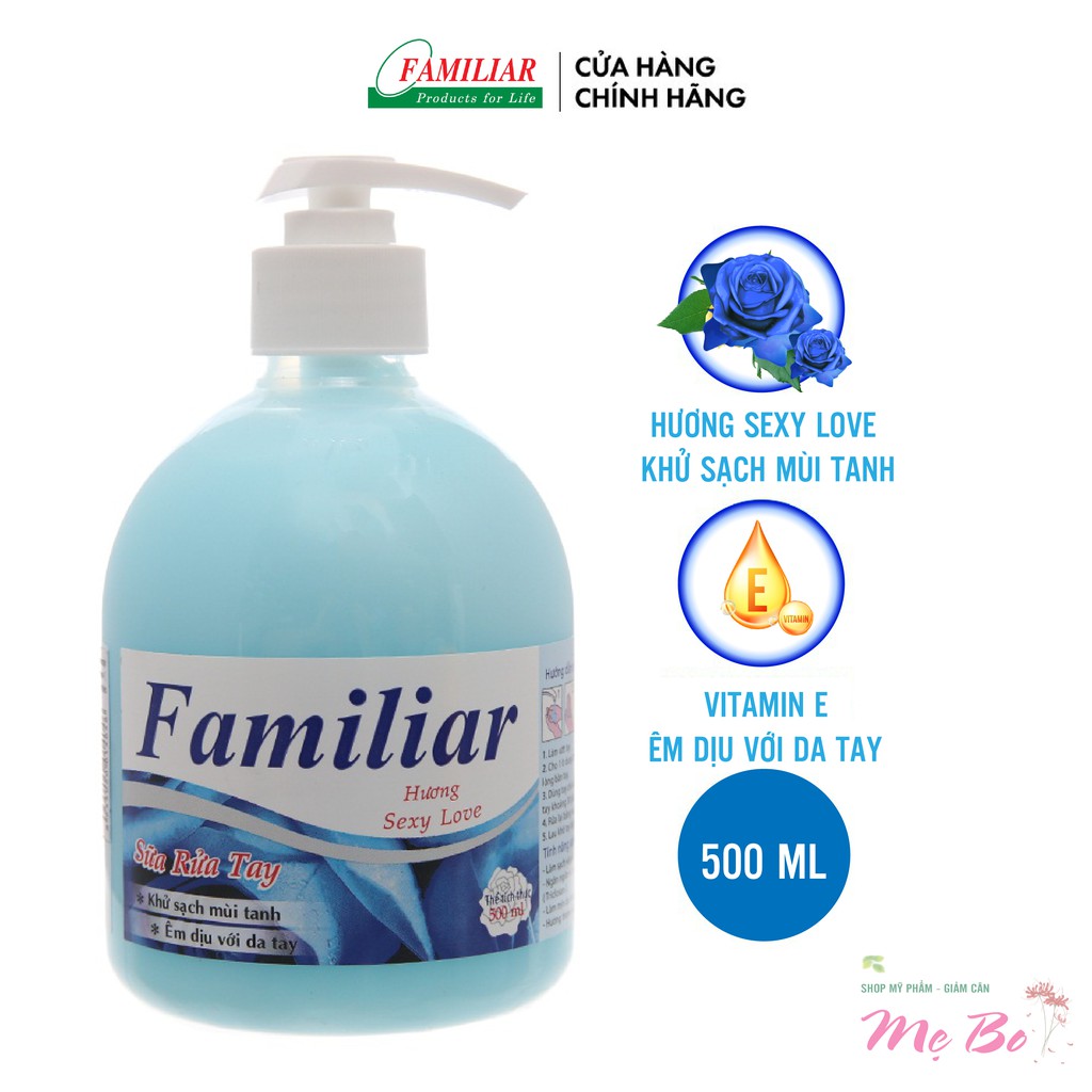 Sữa rửa tay kháng khuẩn khử mùi Familiar 500ml