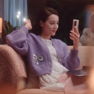 [SẴN TRẮNG] Áo len nơ sequin kim sa cừơm ĐỊCH LỆ NHIỆT BA tay dài hot trend phong cách ulzzang SAM SAM BOUTIQUE