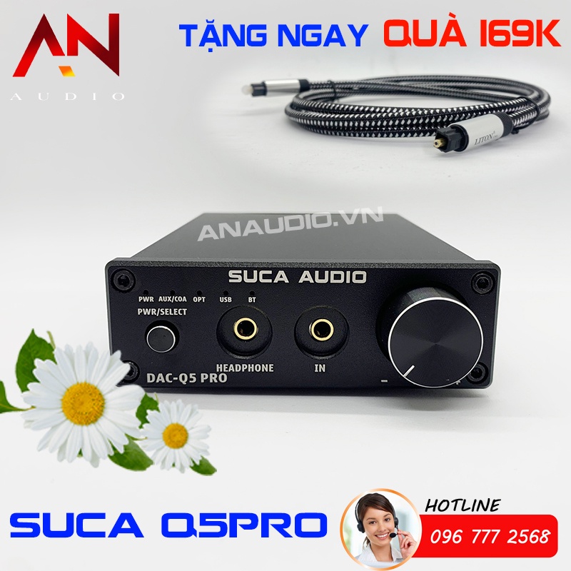 Giải Mã Dac Q5-PRO - Hỗ Trợ Bluetooth 5.0/ OTP/ USB/PC Tặng Dây Quang Liton - Usa