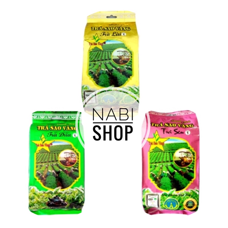 Trà pha trà đá hương ( Lài , Lá dứa, sen) hiệu SAO VÀNG, gói 350gr