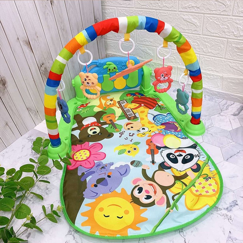 Thảm nhạc hình thú cho bé sơ sinh vui chơi giúp phát triển - DC12
