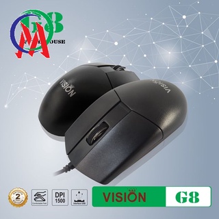Chuột Có Dây Vision G8 thu hút với mẫu thiết kế với hình dáng những đường cong eo thon khéo léo
