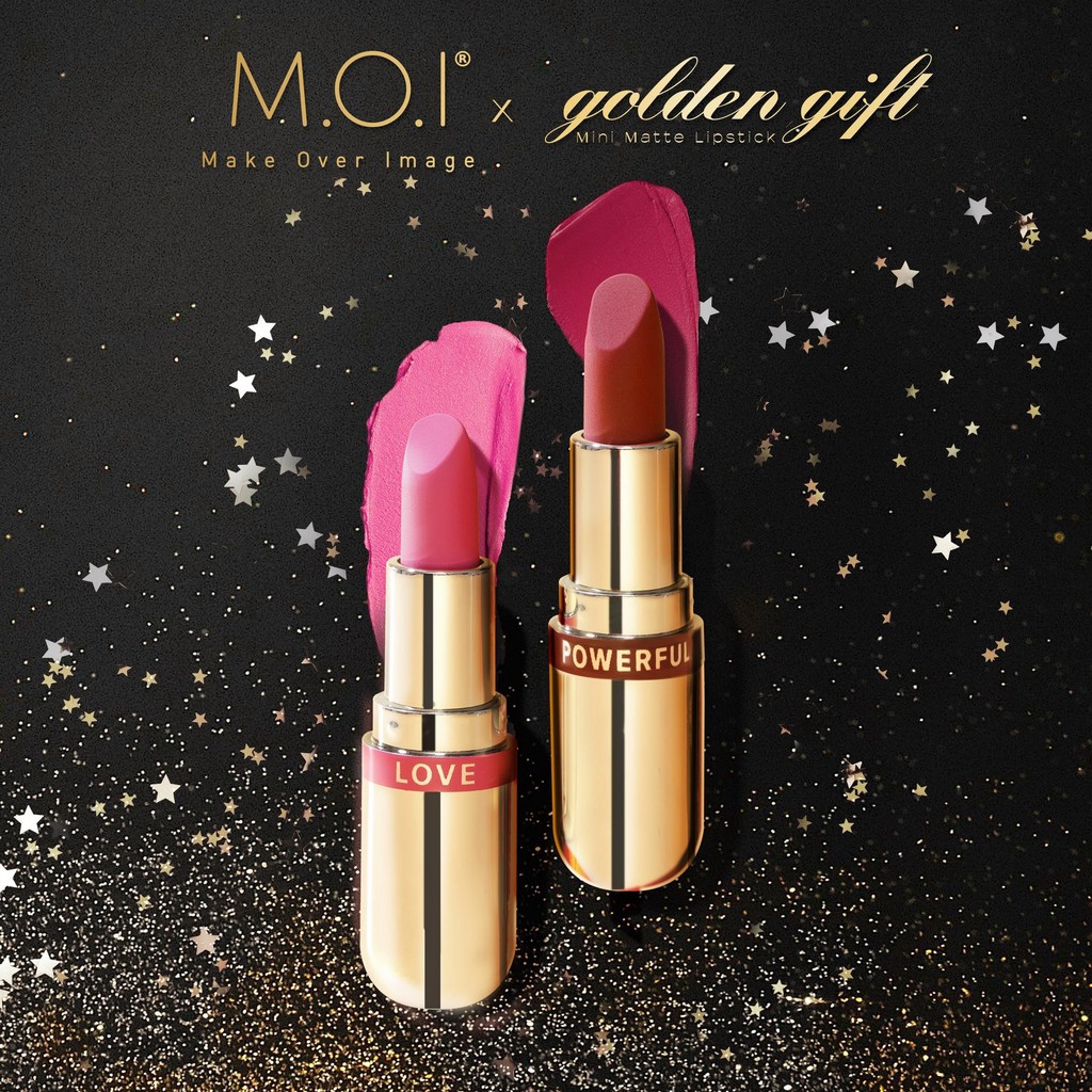 Bộ sưu tập Son thỏi lì mini M.O.I Golden Gift Hồ Ngọc Hà