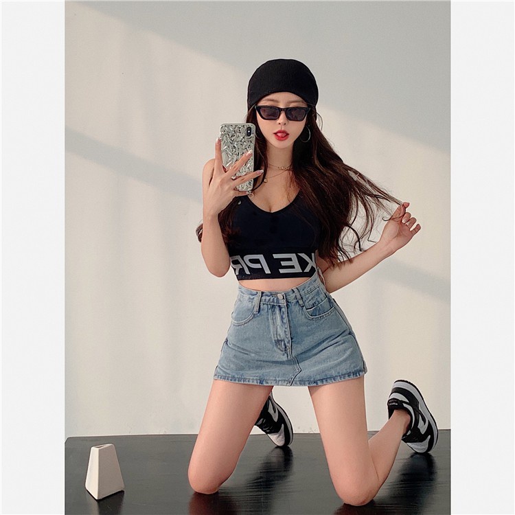 Cocory vn Chân Váy Jeans Phong Cách Trẻ Trung Thời Trang Dành Cho Nữ