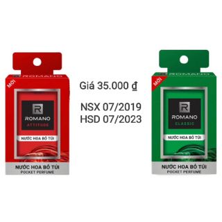 Nước hoa bỏ túi Romano 18 ml