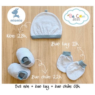 Mio Mio bao tay + bao chân + nón