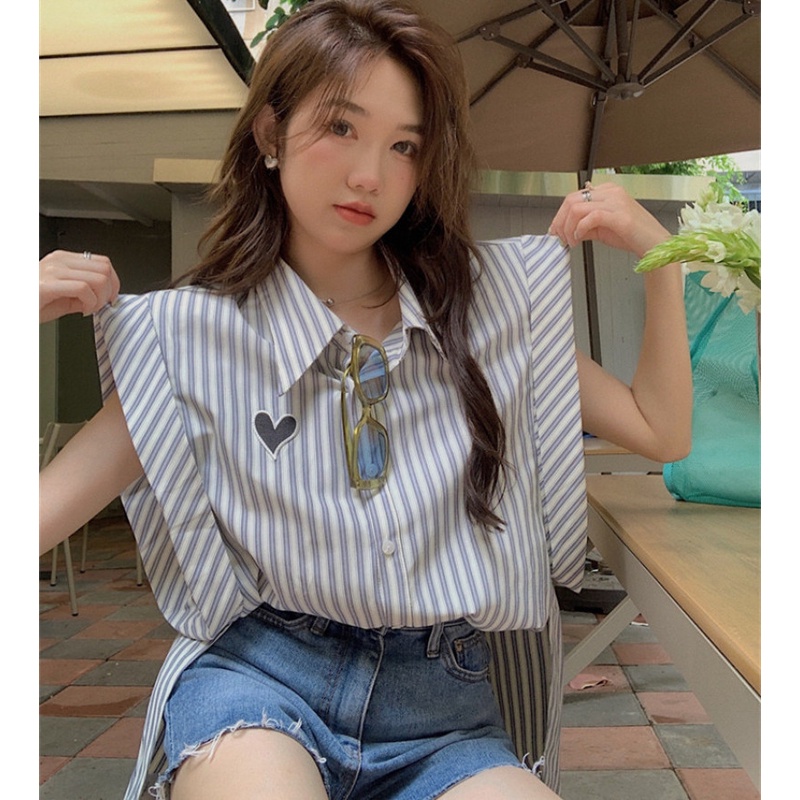 Áo Sơ Mi Không Tay Dáng Rộng Dễ Phối Đồ Thời Trang Mùa Hè Cho Nữ