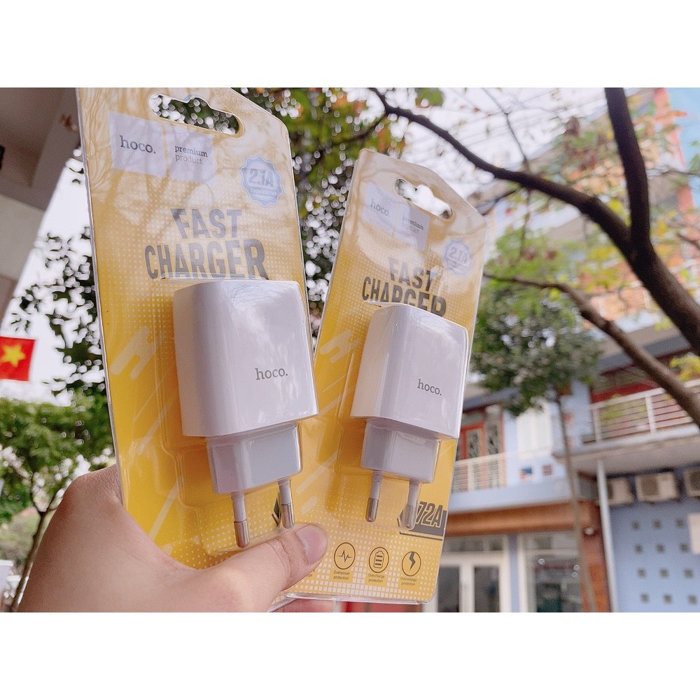 Cốc Sạc Nhanh Hoco C72A - Củ Sạc Cho các loại máy- Bảo hành 12 tháng !
