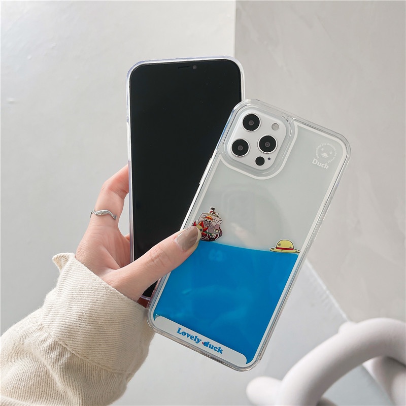 Ốp Điện Thoại Cát Chảy Hình ONE PIECE 3D Cho iPhone 14 Pro MAX / 14 Plus / 13 Pro MAX / 12 Mini 11 Pro MAX XS MAX XR 6 6S 7 8 Plus iPhone SE