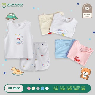 Ualarogo Bộ Ba Lỗ Petit Họa Tiết Giao Thông