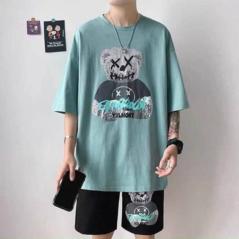 FREESHIP [ Sản Phẩm Mới ] Bộ đồ hè đôi GẤU KWAS unisex nam nữ siêu cấp, Chất cotton lạnh