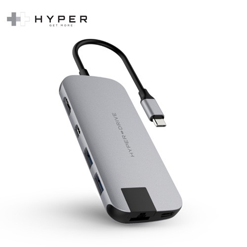 CÁP HYPERDRIVE SLIM 8 IN 1 USB-C HUB FOR MACBOOK, PC &amp; DEVICES