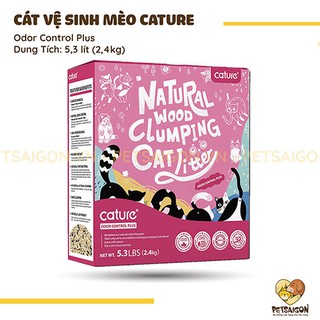 Cát gỗ cature cho mèo - odor control - 2.4kg