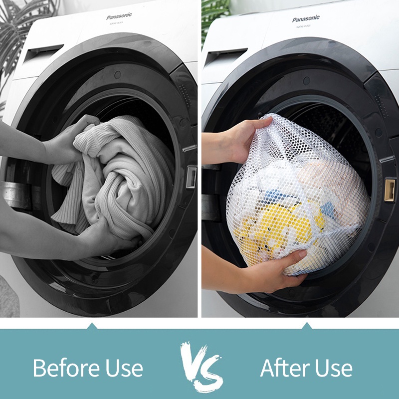 Túi Lưới Giặt Đồ Lót Dây Rút Chịu Được Sức Nặng Tiện Dụng Cho Máy Giặt