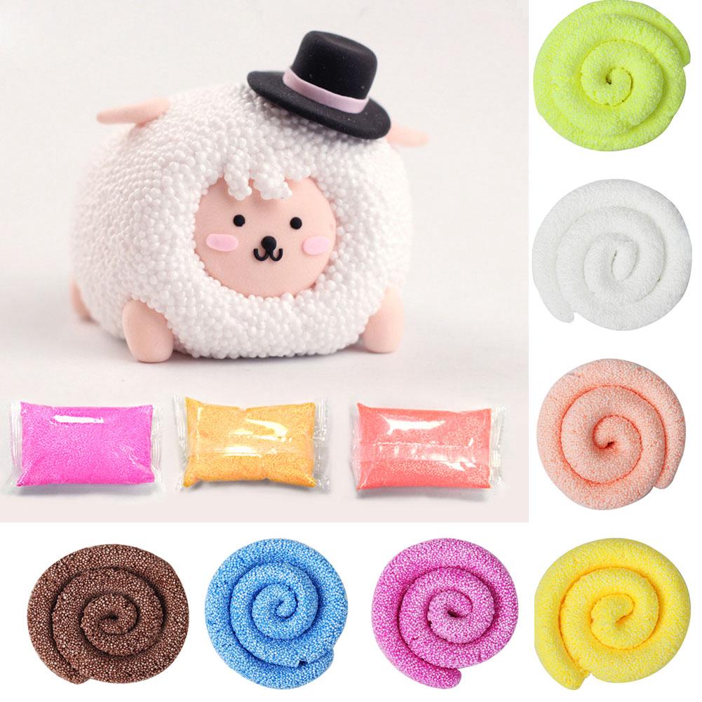 100 Pearl Color Clay Children Game Snow Mud 3D Ultra-light Puzzle Early Childhood Education Toys