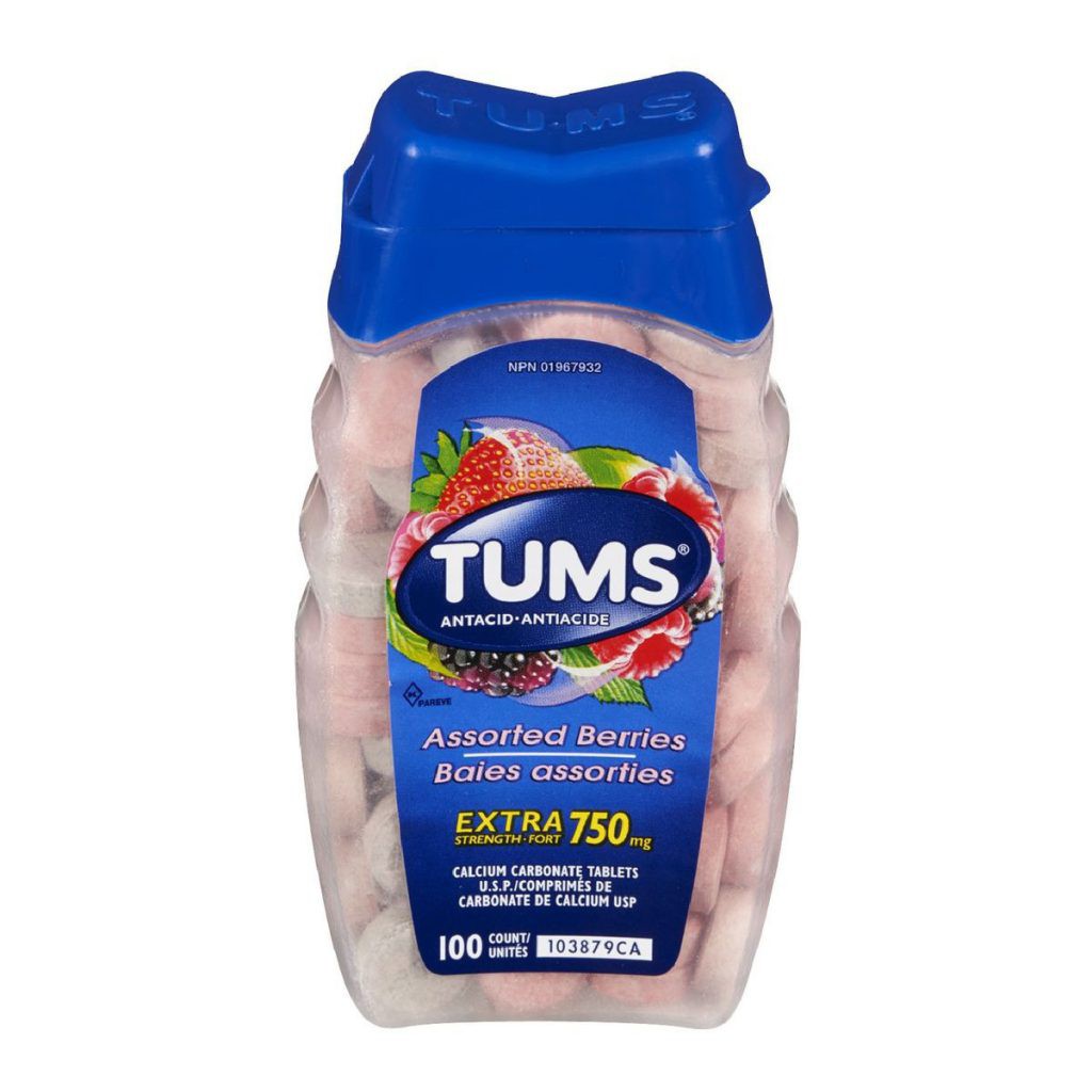 KẸO NGẬM TUMS EXTRA STRENGTH 750MG 100 VIÊN