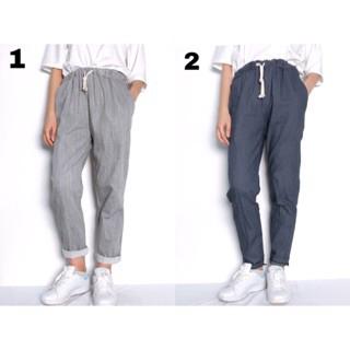 Quần baggy thô đũi cạp chun rút (ảnh thật)