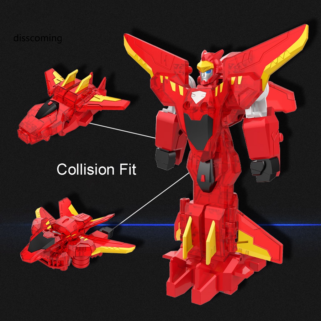 Set 2 Đồ Chơi Xe Hơi Biến Hình Robot Bằng Nhựa Có Nam Châm Cho Bé Trai