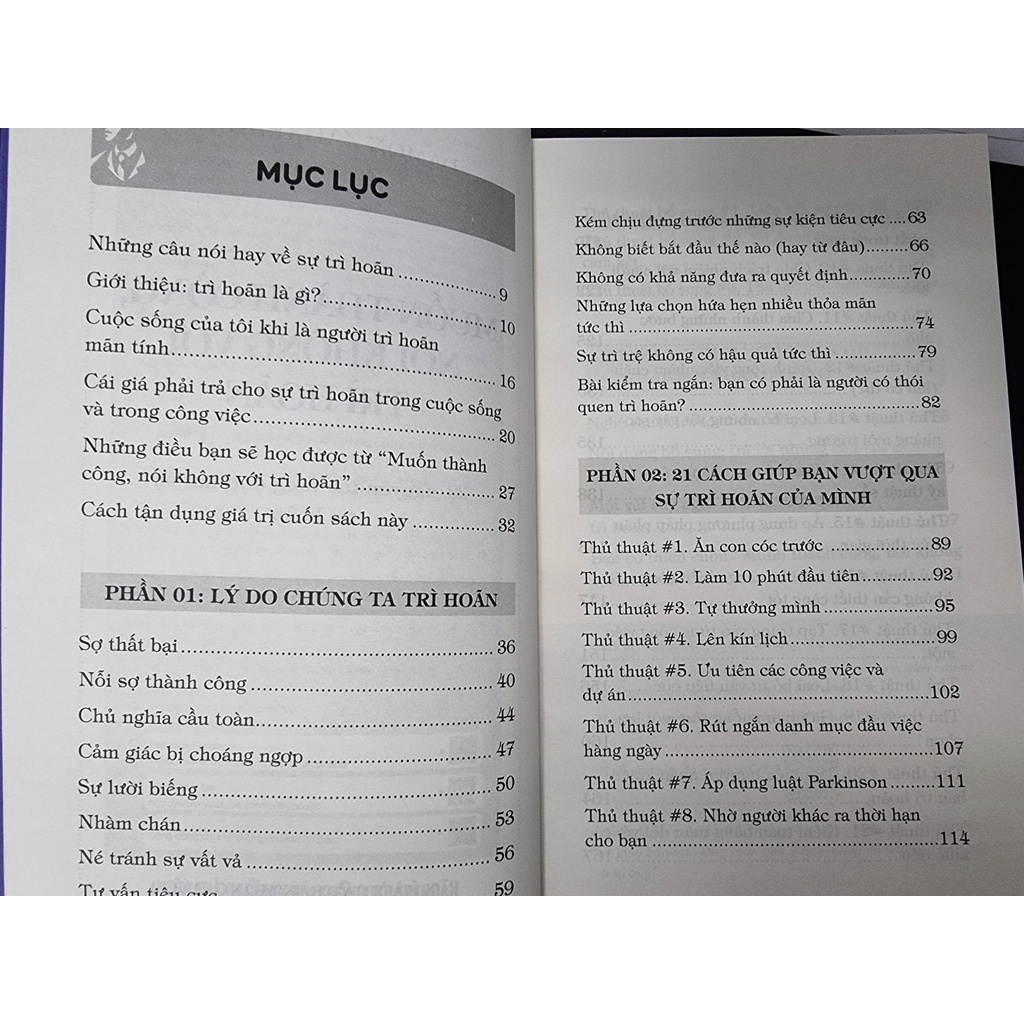 Sách - Muốn Thành Công Nói Không Với Trì Hoãn ( 21 Nguyên Tắc Vàng Đập Tan Sự Trì Hoãn ) - MC