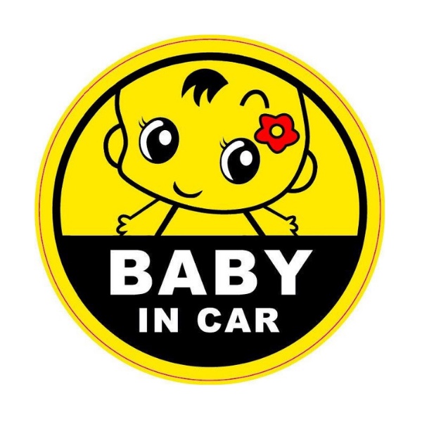 Tem Dán Ô Tô Baby In Car - Dán Đuôi Xe Ô Tô - Decal Dán Trang Trí Xe Ô Tô Nhiều Hình Ngộ Nghĩnh