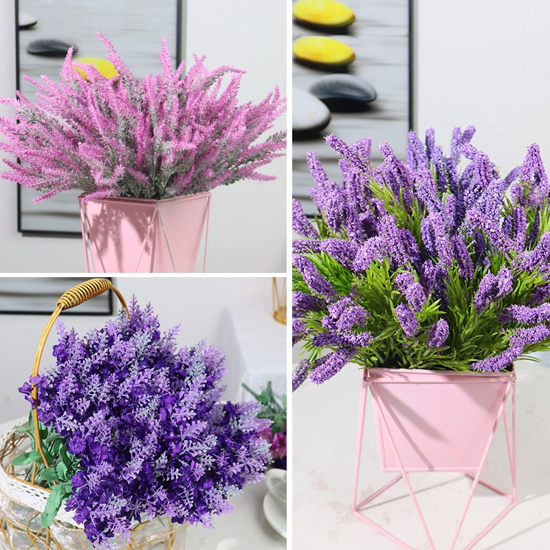 Bó Hoa Oải Hương Nhân Tạo Bằng Nhựa Trang Trí Nhà Cửa / Văn Phòng / Tiệc Cưới