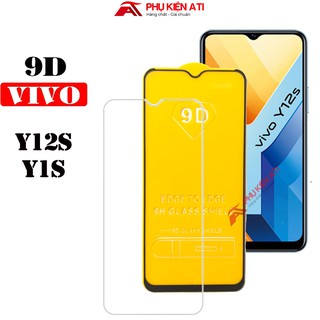 Kính cường lực Vivo Y12s/ Y1s Full màn hình 9D và Trong suốt- Độ cứng 9H