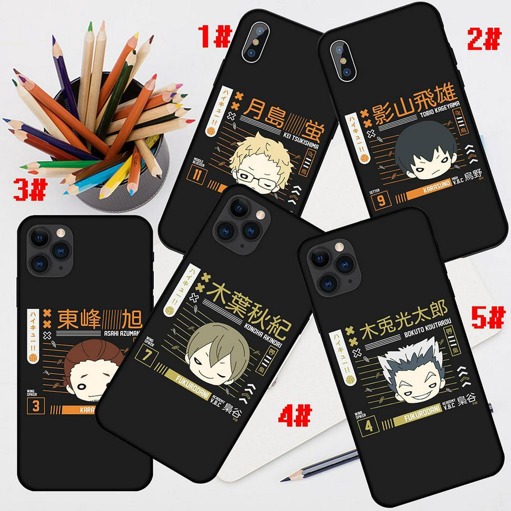 Ốp Điện Thoại Silicon Mềm Hình Haikyuu Karasuno Cho iPhone 5 5s SE X XR XS Max 6 6s 7 8 Plus