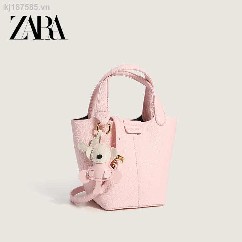 Giao thông tự do┅۞❇Zara Túi Xách bucket Chất Liệu Da Thời Trang Mùa Hè Cho Nữ