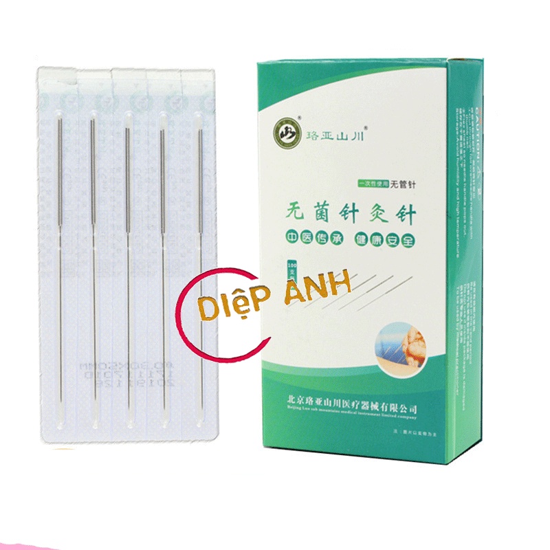 Kim châm cứu- Kim châm cứu Lạc Á vỉ 100 kim vô trùng