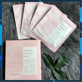 CHÍNH HÃNG - HÀN QUỐC ]set 4 miếng Mặt nạ thạch CELDERMA Ninetalks Hydrogel Mask -Hàn Quốc