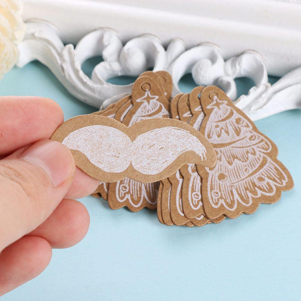 LEISURE Bộ 25 Miếng Dán Trang Trí Hộp Quà Hình Ngôi Sao &amp; Ông Già Noel