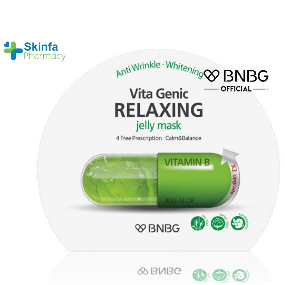Mặt Nạ BNBG Vitamin B Hỗ Trợ Phục Hồi Da Hư Tổn 30ml-Vita Genic Relaxing Jelly Mask - Skinfa.