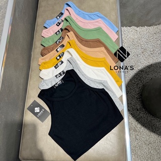 Áo ba lỗ croptop ôm basic phong cách năng động | Basic croptop Lonascorner