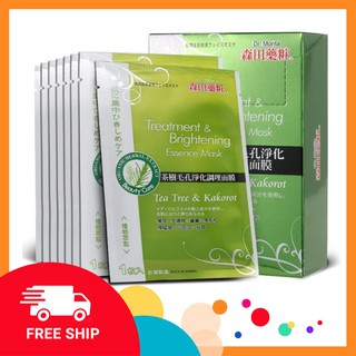 [ CHÍNH HÃNG ] MẶT NẠ DR MORITA TRÀM TRÀ & KAKOROT TRỊ MỤN, TRỊ THÂM, DƯỠNG TRẮNG DA MIẾNG LẺ - ĐÀI LOAN
