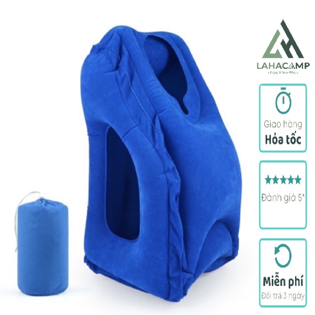 Gối hơi đỡ cổ, đầu, gối hơi ngủ trưa, gối hơi văn phòng, gối hơi cao cấp