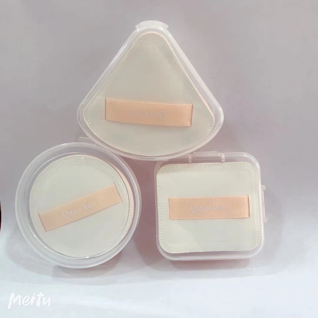 Mút Trang Điểm Bằng Bọt Biển Cotton Hình Tam Giác Tiện Dụng