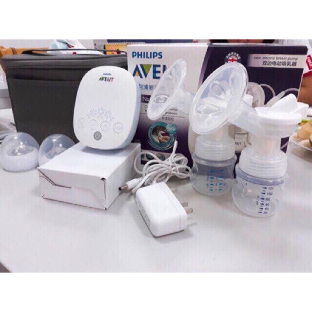 ⚡ 𝑪𝑯𝑰́𝑵𝑯 𝑯𝑨̃𝑵𝑮 ⚡ Máy hút sữa điện đôi Philips Avent hoa tuyết (kèm quà tặng) bảo hành 2 năm