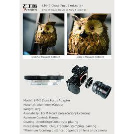 Ngàm chuyển 7Artisans LM-E II Close Up Focus - Adapter Ring cho Lens Ngàm Leica M dùng cho Sony E và Leica L