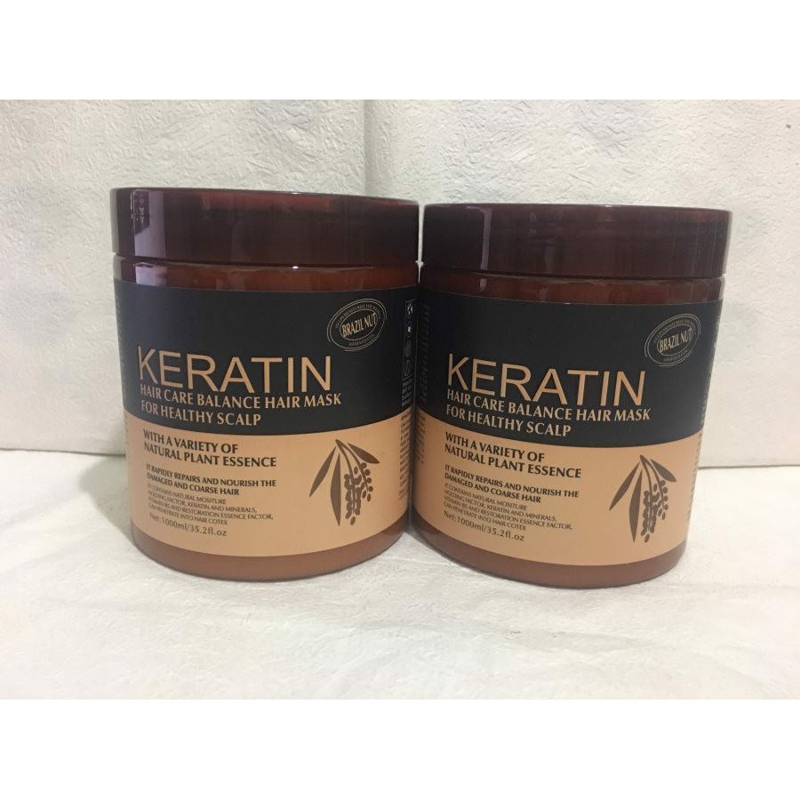 Hấp Dầu Ủ Tóc Keratin - 1000ml (Màu Nâu -Tím)