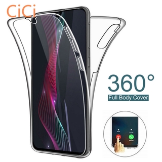 Ốp điện thoại TPU mềm trong suốt chống rớt bảo vệ 2 mặt Samsung Galaxy J4 J6 Plus A7 A9 2018 A6S J6S A10 A20 A30 A40
