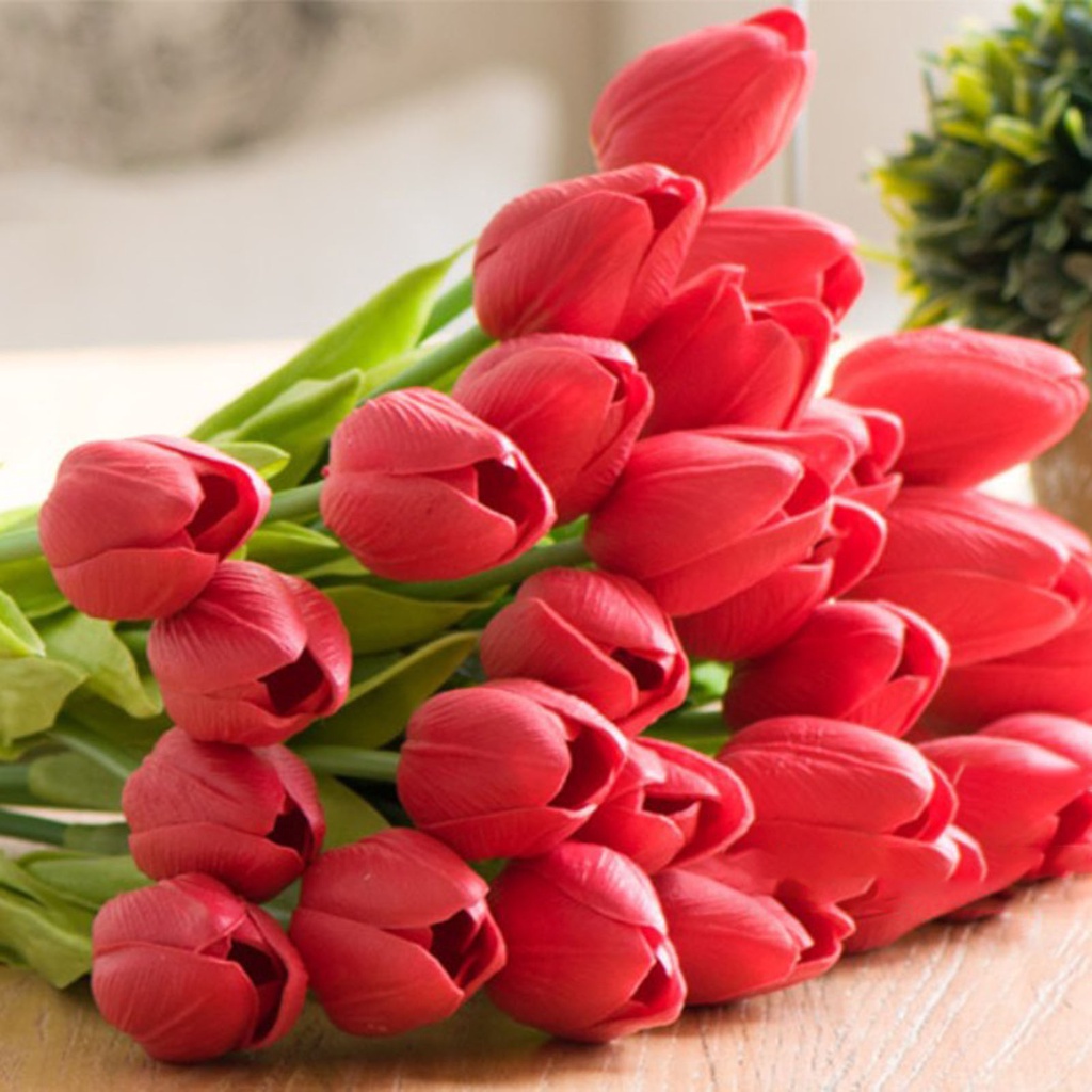 Set 5 Hoa Tulip Giả Dùng Để Trang Trí