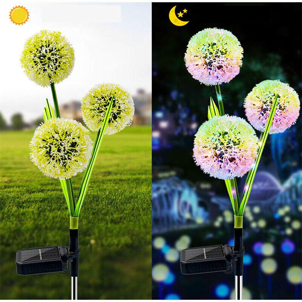 LONTIME Đèn LED Năng Lượng Mặt Trời Trang Trí Sân Vườn Hình Hoa Bồ Công Anh
