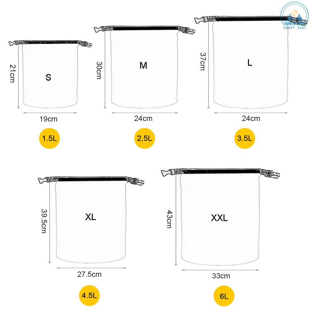 Set 5 Túi Khô Chống Nước Đựng Dụng Cụ Câu Cá Tiện Lợi