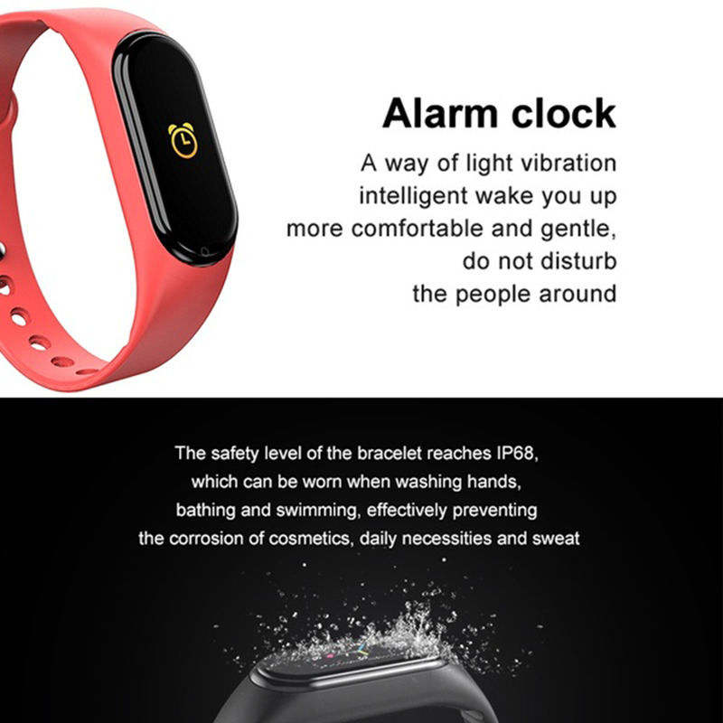 M5 Smart Sport Watch Band Bluetooth Fitness Monitors Wristband Monitor Heart Rate Sports
