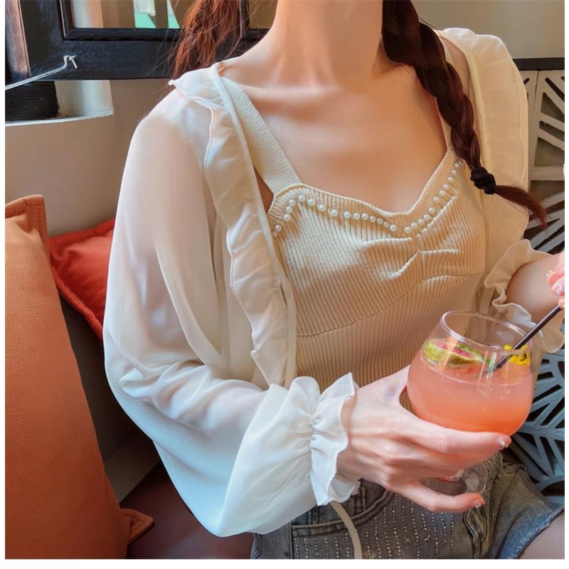 Áo Khoác Voan Mỏng Dáng Ngắn Thời Trang Mùa Hè Dành Cho Nữ