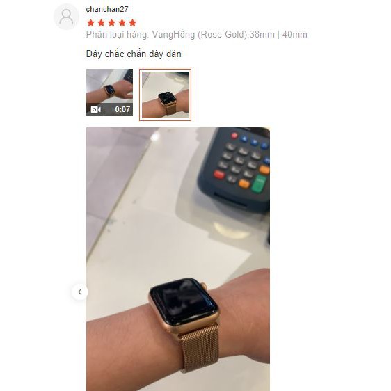 Dây Đeo Apple Watch Thép Không Gỉ - Khóa Nam Châm dành cho Apple Watch Series 6/5/4/3/2/1