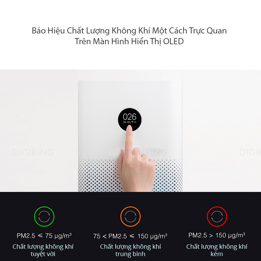 Máy lọc không khí thông minh XIAOMI Air Purifier 3 BẢO HÀNH 12 THÁNG