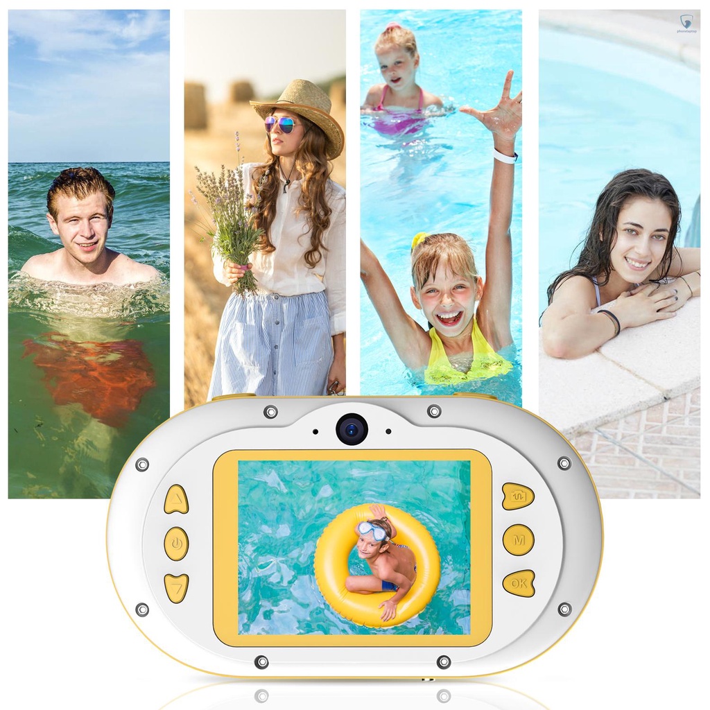 Camera kỹ thuật số chống thấm nước 8MP màn hình 2.4 Inch IPS HD tự hẹn giờ cho trẻ em 5s | BigBuy360 - bigbuy360.vn