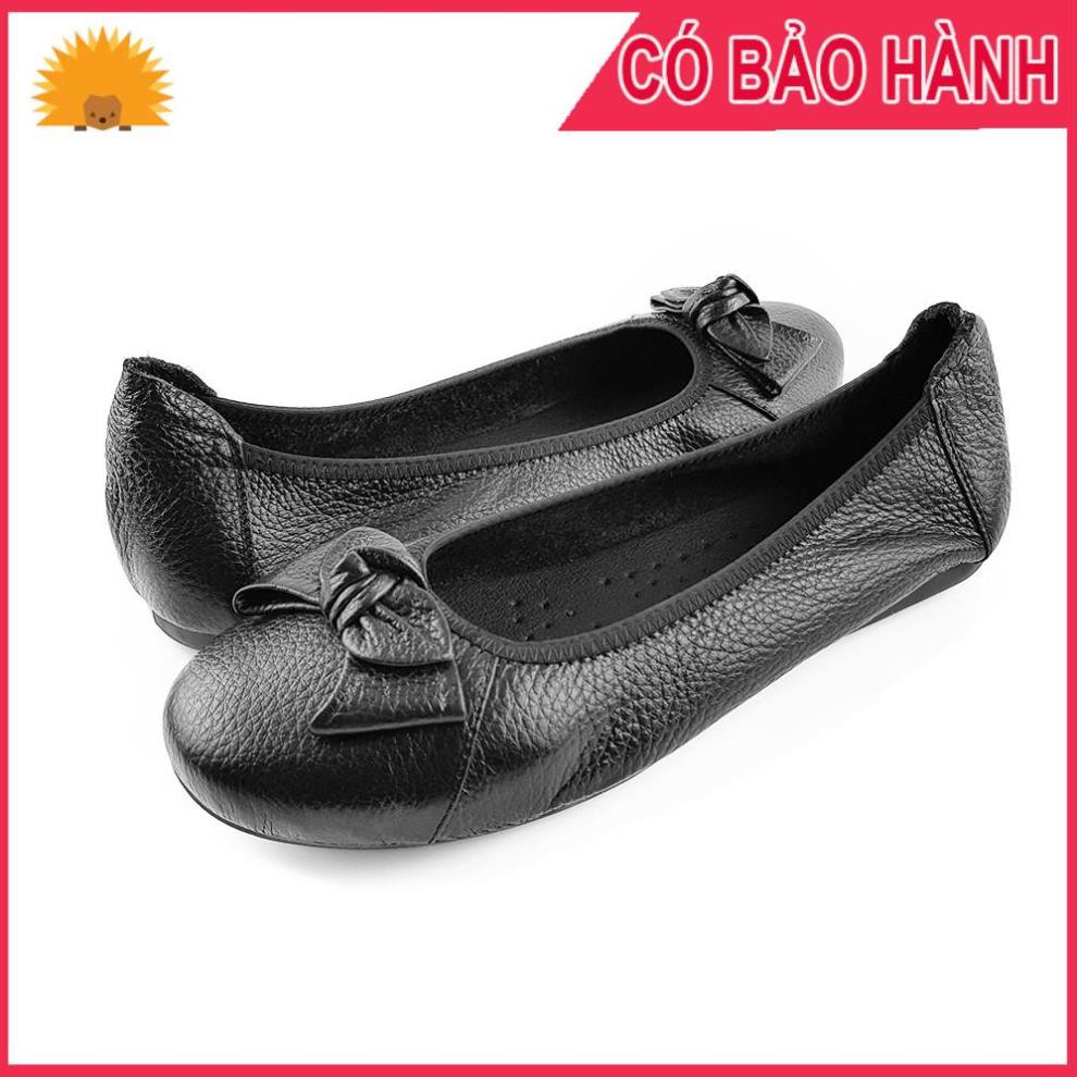 FreeShip Giày búp bê nữ da bò thật siêu mềm GB05