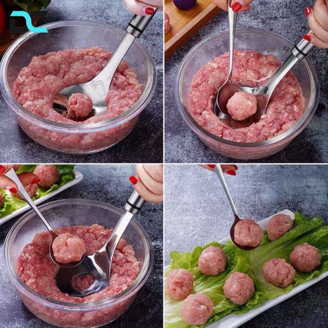 Muôi Nặn Thịt Viên Làm Mộc, Chả Viên